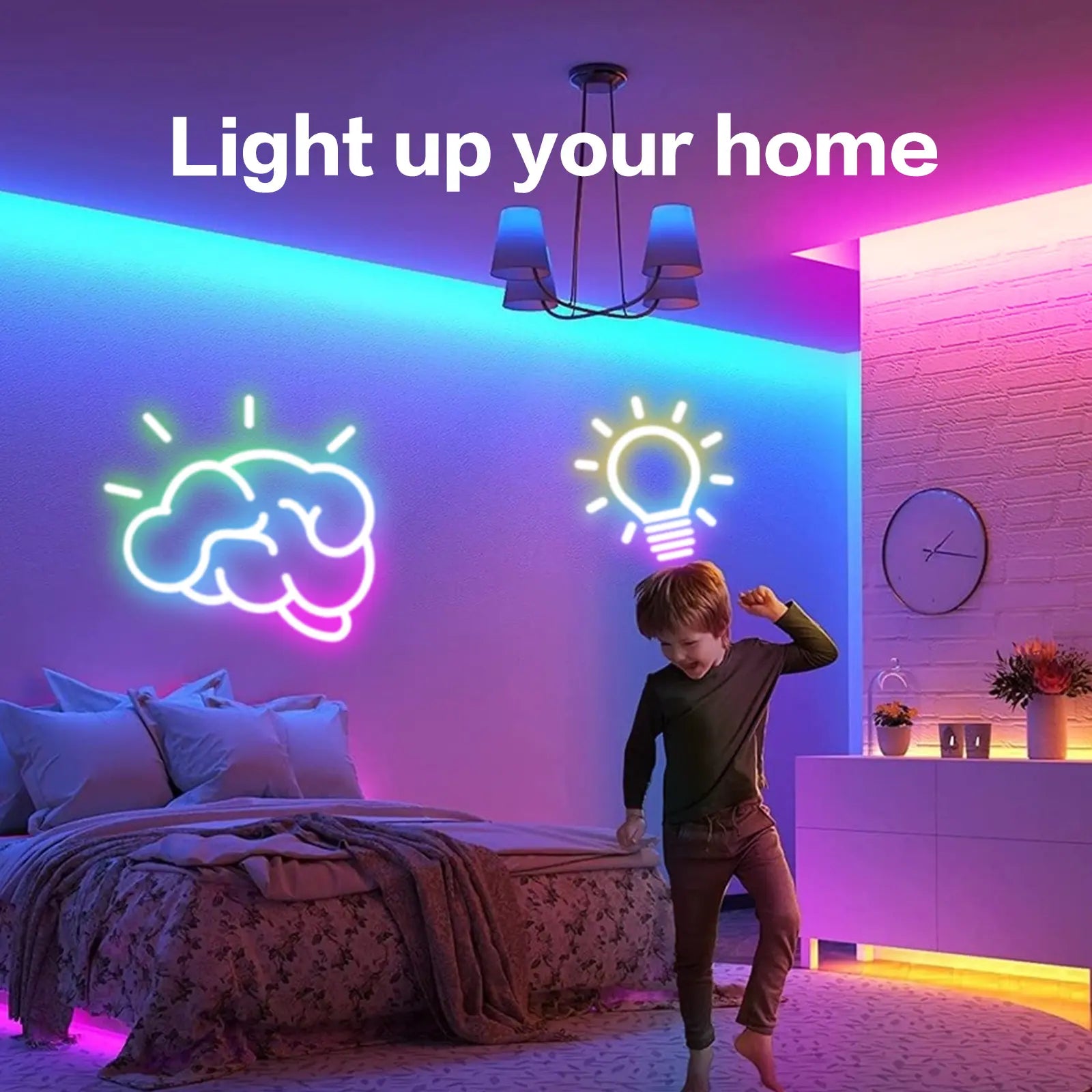 LED Neon Rope Lights,Flexible Rope Lights App Control with Music Sync,Diy Design,Outdoor Waterproof LED Strip Lights for Gaming, Bedroom Living Room Wall Indoor Decor