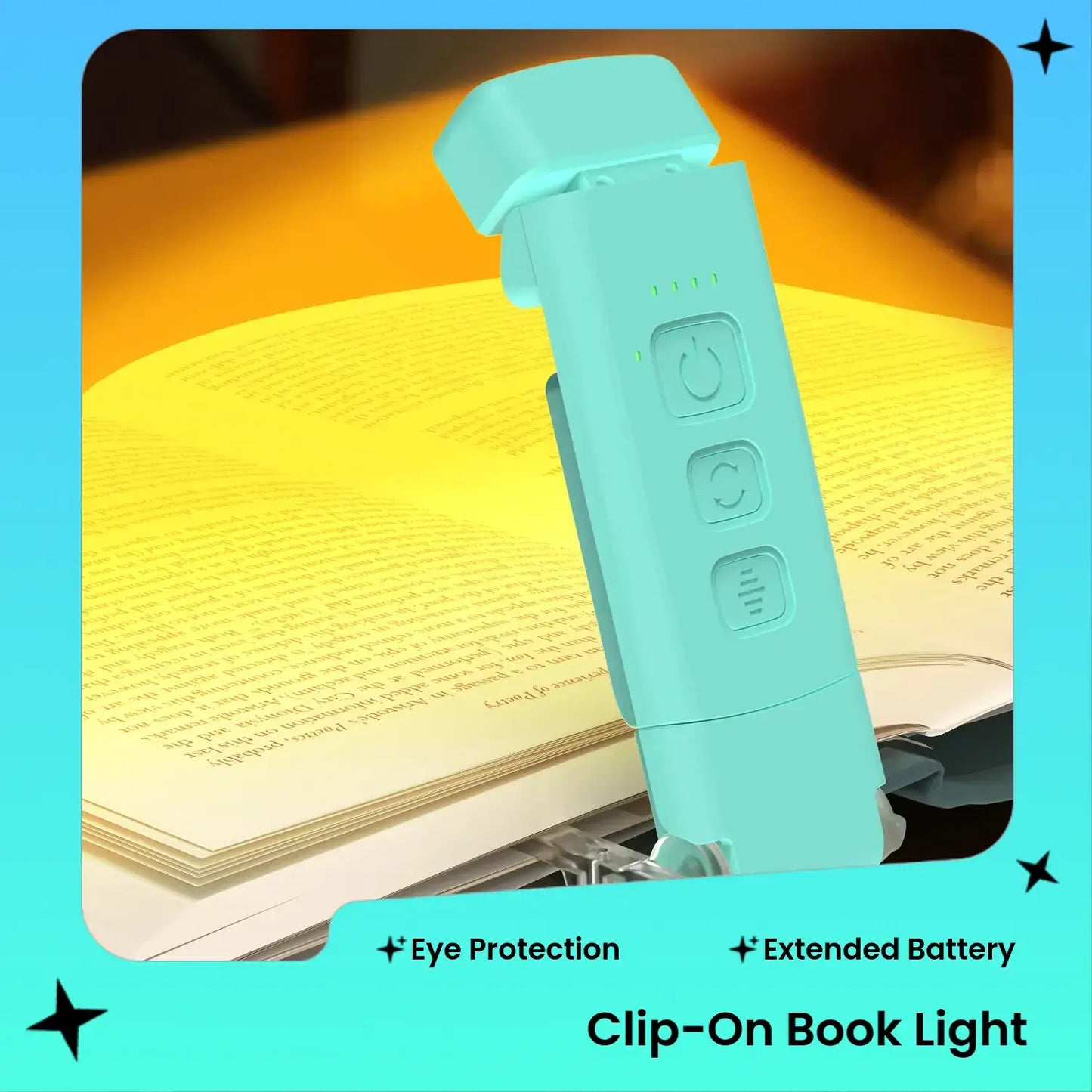 Summer USB Rechargeable Book Light, Clip-On LED Reading Light, Reading Lamp, LED Lights, Adjustable Leds, Flexible Adjustable Angle Night Light, Adjustable Indoor Lighting, Multifunctional Ambient Lights, USB Powered Lamp