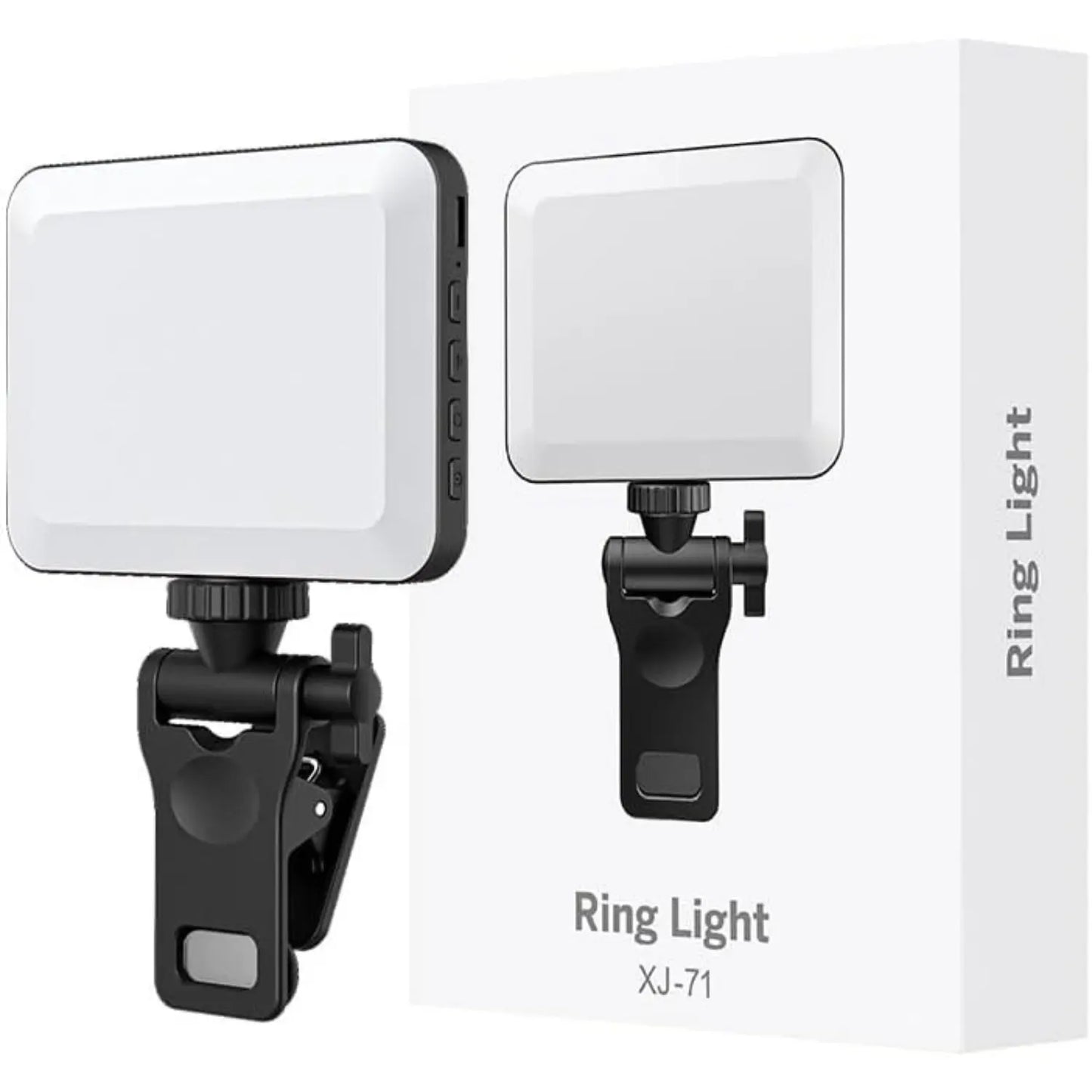 Portable Front-Back Clip-On Selfie Fill Light - 2000Mah Rechargeable Battery, 7-Mode LED, Quick-Release Clip, USB Charger, Mobile Accessories for Iphone/Laptop/Tablet, Camera, Compact for Travel Lighting, Ideal for Filming, New Year Gift, Filming Setup