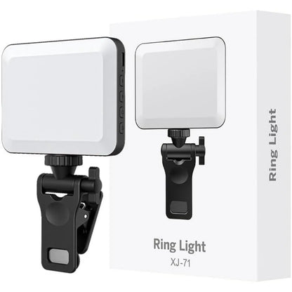 Portable Front-Back Clip-On Selfie Fill Light - 2000Mah Rechargeable Battery, 7-Mode LED, Quick-Release Clip, USB Charger, Mobile Accessories for Iphone/Laptop/Tablet, Camera, Compact for Travel Lighting, Ideal for Filming, New Year Gift, Filming Setup