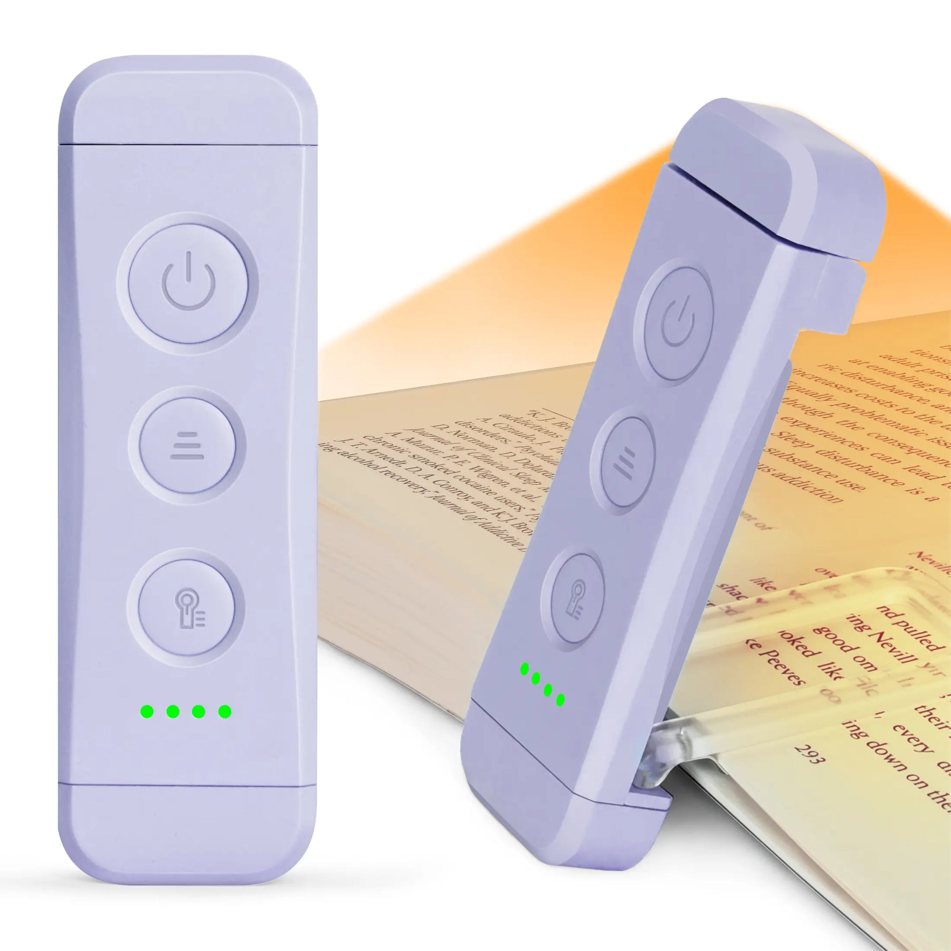 [Mid-Year Gift] Glocusent USB Rechargeable Book Light for Reading in Bed, Portable Clip-On LED Reading Light, 3 Amber Colors & 5 Brightness Dimmable, Compact & Long Lasting, Perfect for Book Lovers, Kids