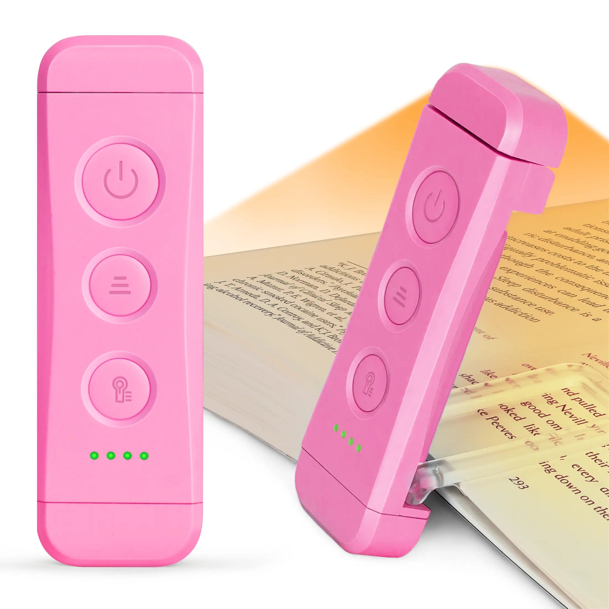 [Mid-Year Gift] Glocusent USB Rechargeable Book Light for Reading in Bed, Portable Clip-On LED Reading Light, 3 Amber Colors & 5 Brightness Dimmable, Compact & Long Lasting, Perfect for Book Lovers, Kids