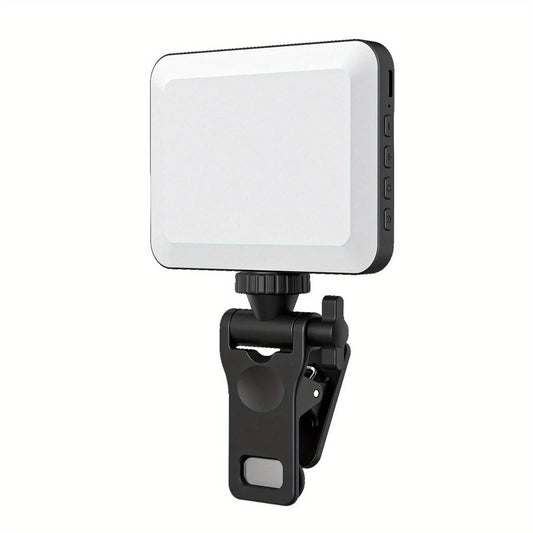 Portable Front-Back Clip-On Selfie Fill Light - 2000Mah Rechargeable Battery, 7-Mode LED, Quick-Release Clip, USB Charger, Mobile Accessories for Iphone/Laptop/Tablet, Camera, Compact for Travel Lighting, Ideal for Filming, New Year Gift, Filming Setup