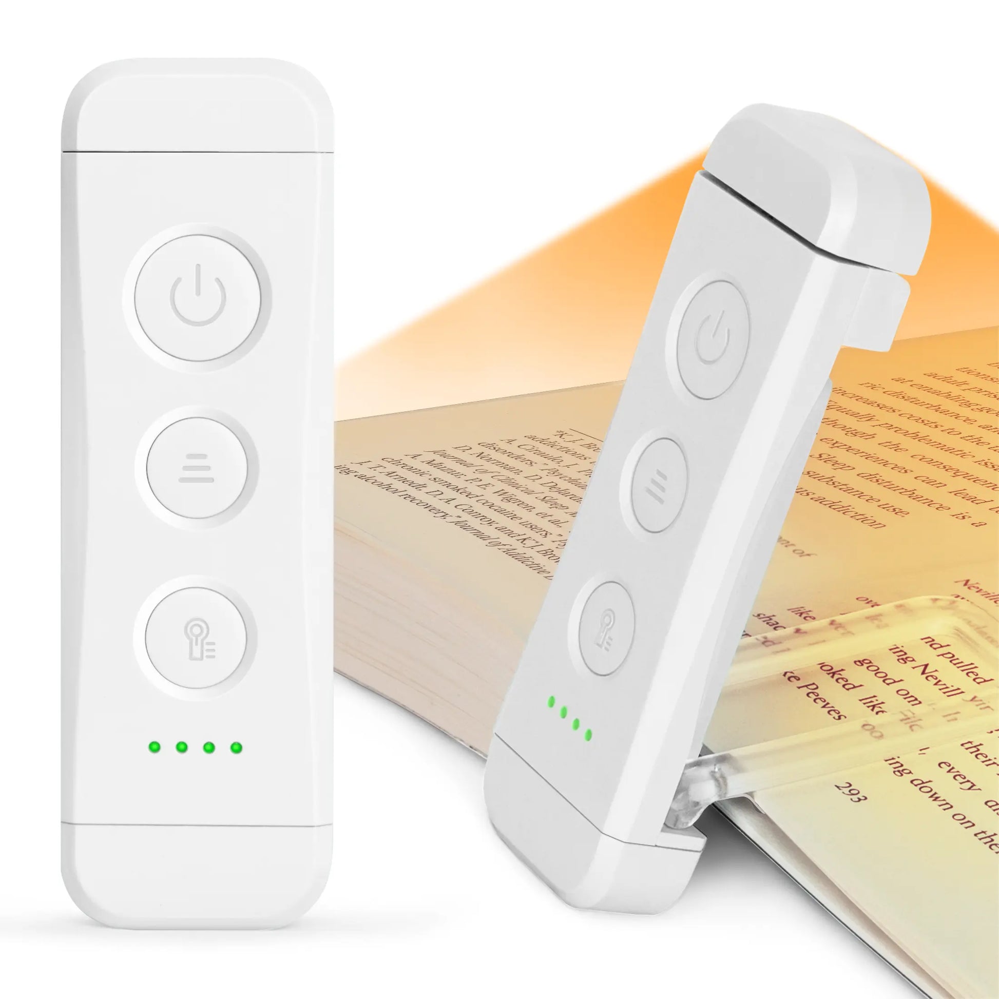 [Mid-Year Gift] Glocusent USB Rechargeable Book Light for Reading in Bed, Portable Clip-On LED Reading Light, 3 Amber Colors & 5 Brightness Dimmable, Compact & Long Lasting, Perfect for Book Lovers, Kids