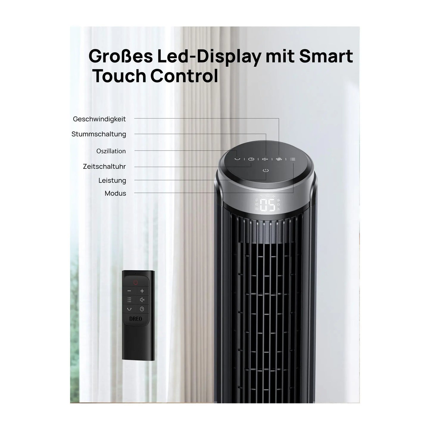 Dreo Smart Indoor Tower Fan