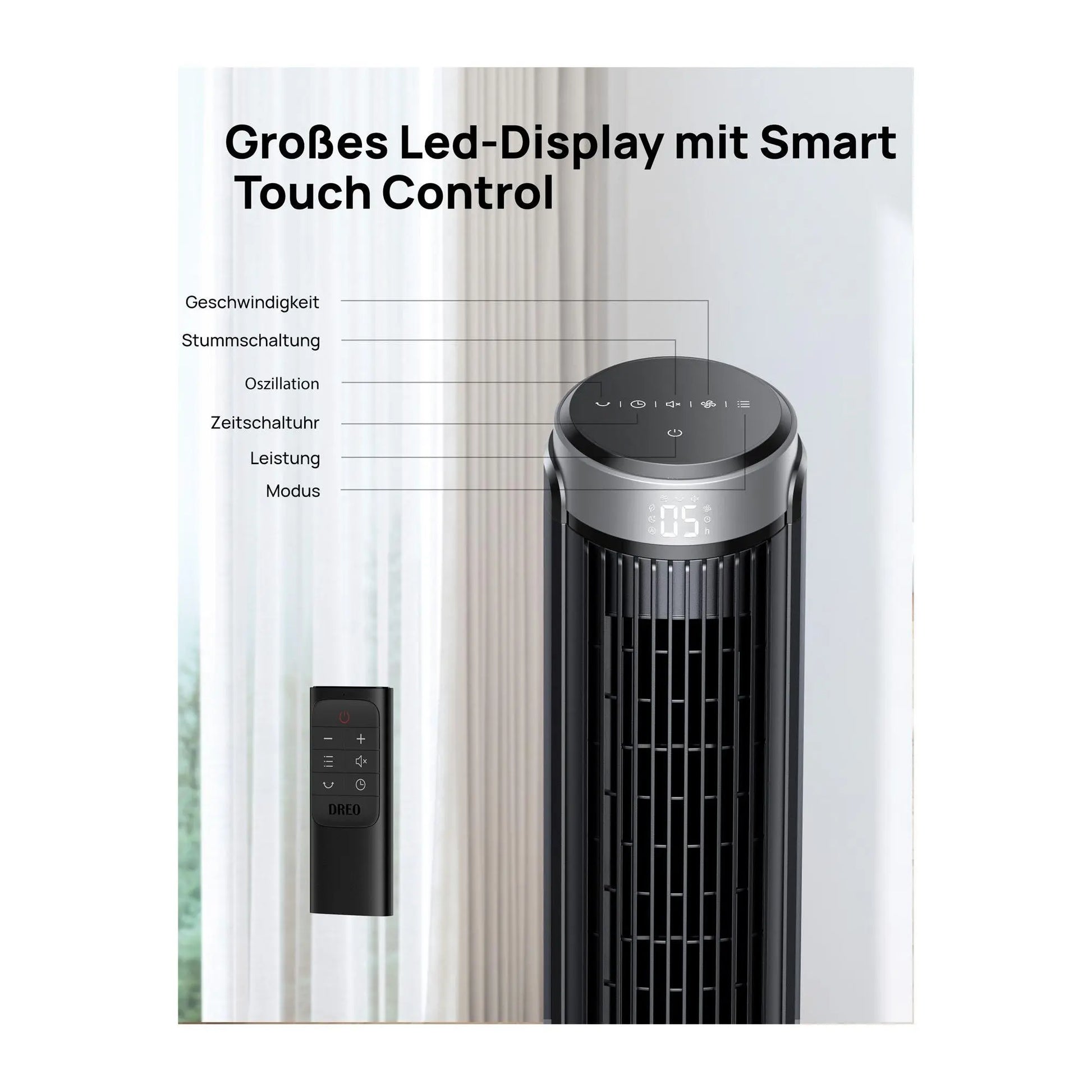 Dreo Smart Indoor Tower Fan