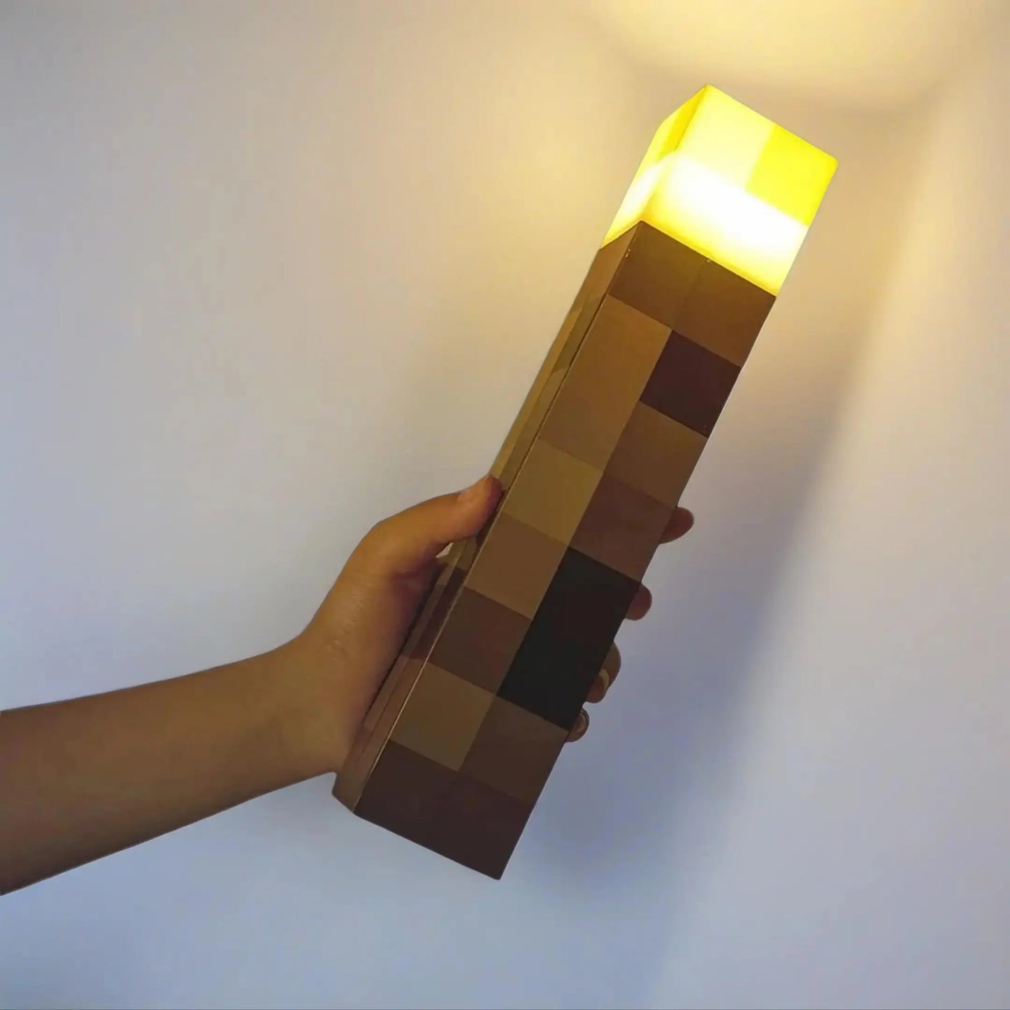 Minecraft Brownstone Torch LED Lamp Touch USB Rechargeable Night Light Kids Xmas Durable Smartphones Usb Charging Lampara