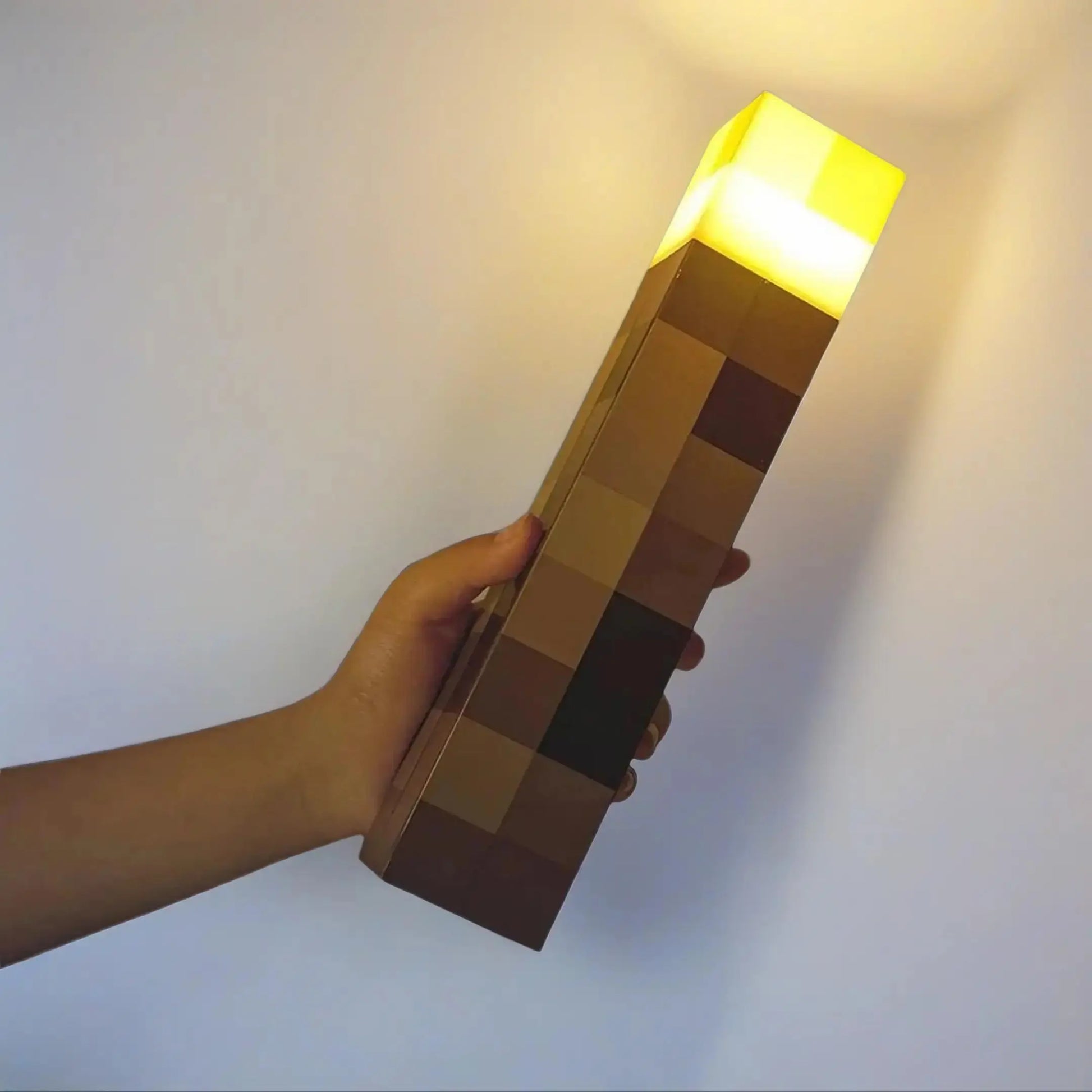 Minecraft Brownstone Torch LED Lamp Touch USB Rechargeable Night Light Kids Xmas Durable Smartphones Usb Charging Lampara