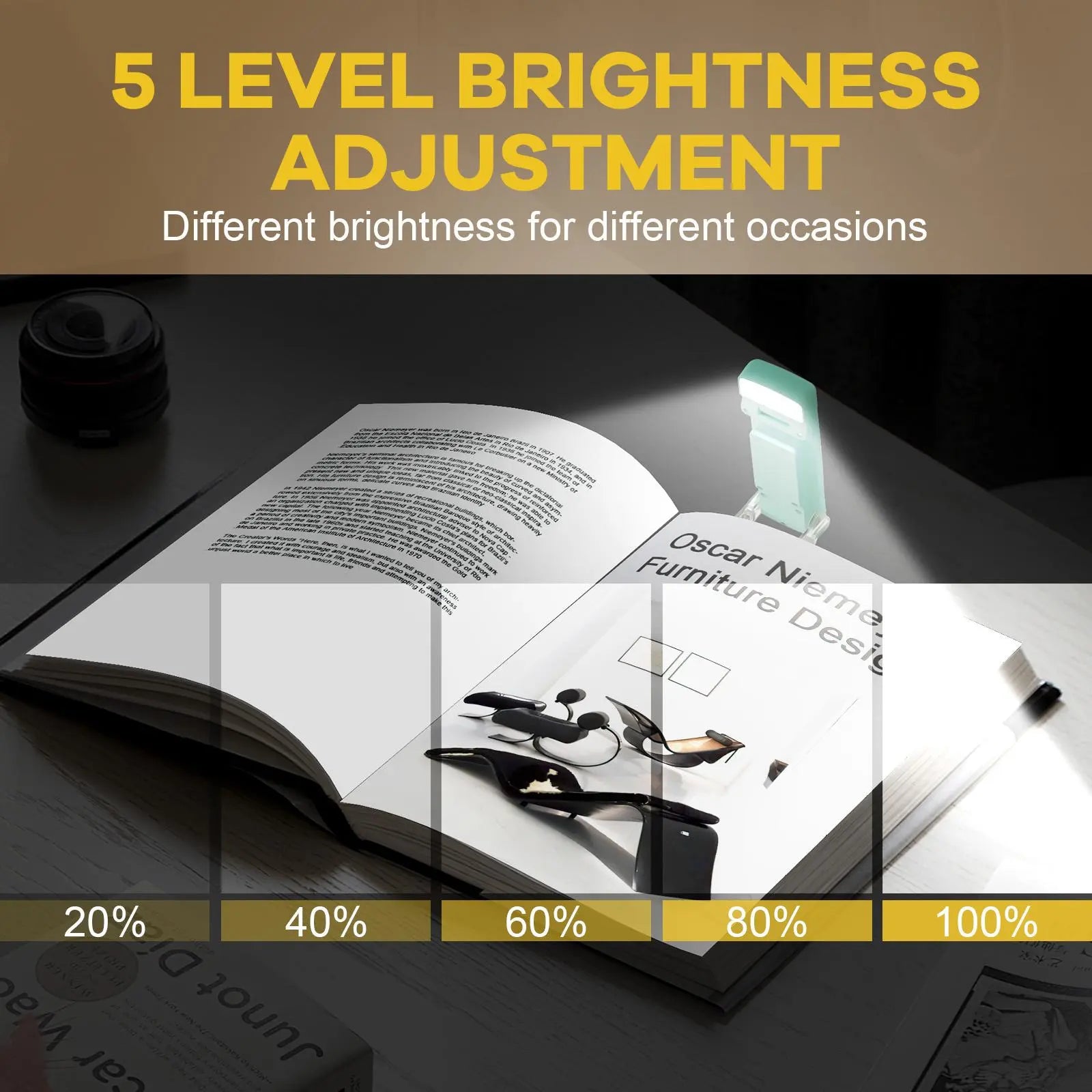 Summer USB Rechargeable Book Light, Clip-On LED Reading Light, Reading Lamp, LED Lights, Adjustable Leds, Flexible Adjustable Angle Night Light, Adjustable Indoor Lighting, Multifunctional Ambient Lights, USB Powered Lamp