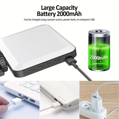 Portable Front-Back Clip-On Selfie Fill Light - 2000Mah Rechargeable Battery, 7-Mode LED, Quick-Release Clip, USB Charger, Mobile Accessories for Iphone/Laptop/Tablet, Camera, Compact for Travel Lighting, Ideal for Filming, New Year Gift, Filming Setup