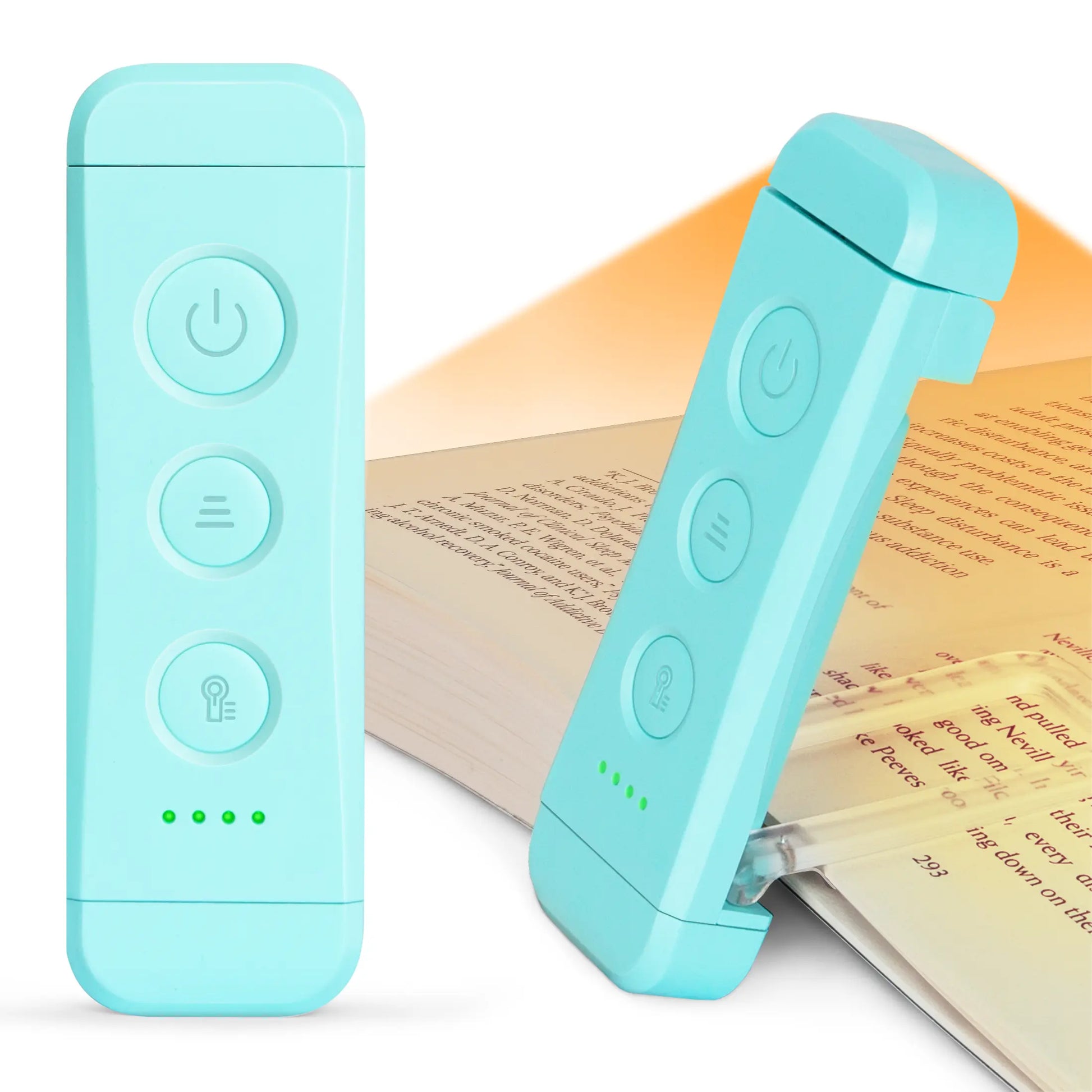 [Mid-Year Gift] Glocusent USB Rechargeable Book Light for Reading in Bed, Portable Clip-On LED Reading Light, 3 Amber Colors & 5 Brightness Dimmable, Compact & Long Lasting, Perfect for Book Lovers, Kids